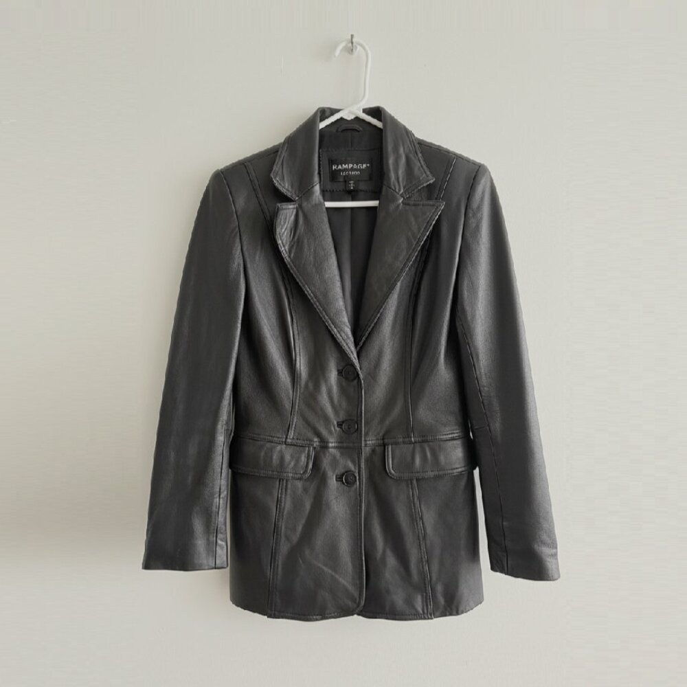 Rampage Leather Blazer Jacket